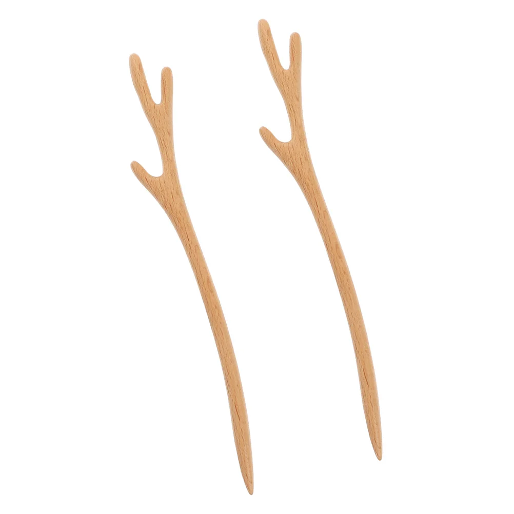 

2pcs Antler Hair Sticks Chinese Hair Chopstick Vintage Hair Stick Decorative Hair Stick for Women