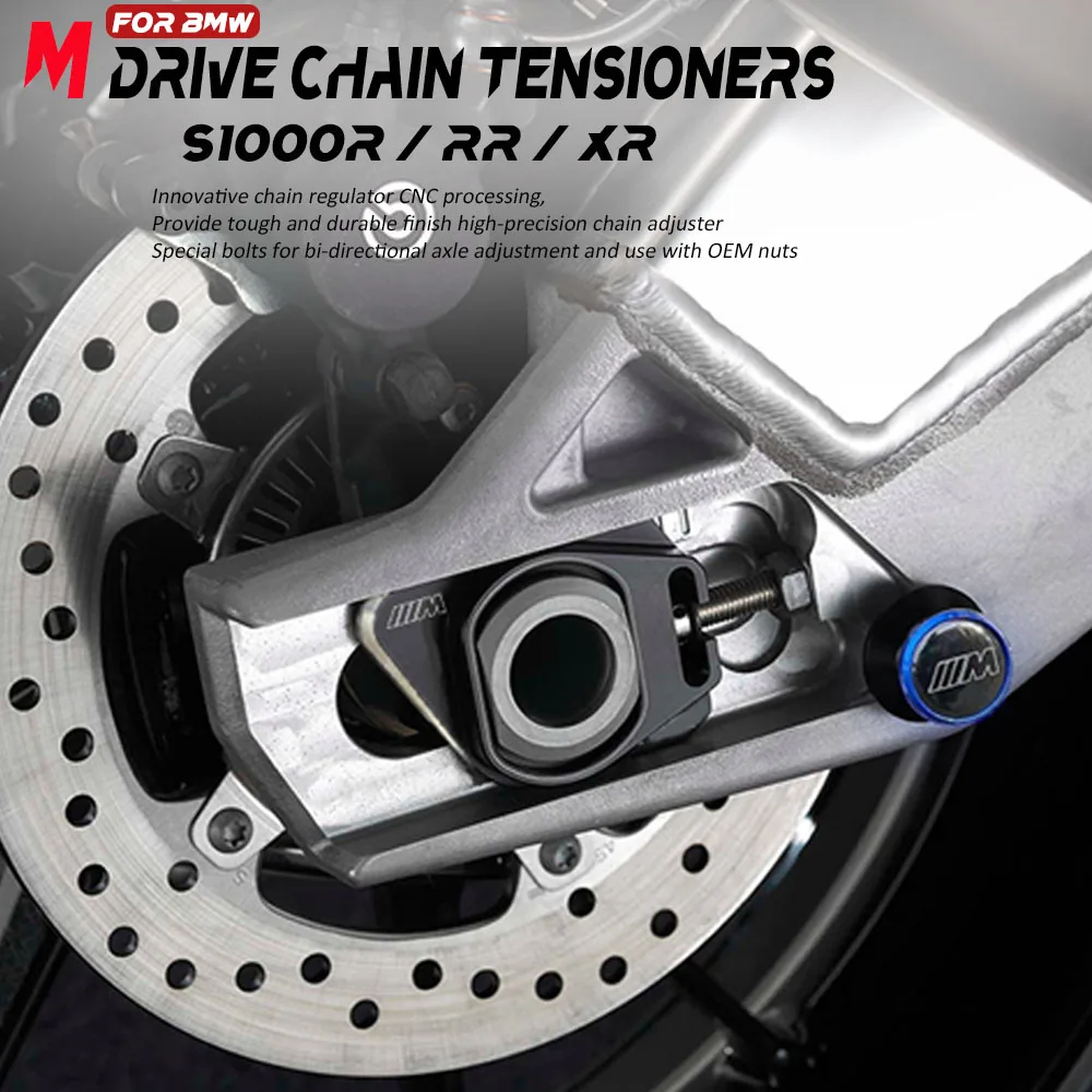 

For BMW S1000RR 2019-2023 S1000R S1000XR 2021 2022 Motorcycle Accessories Chain Tensioner Chain Adjustment Adjuster S 1000 RR