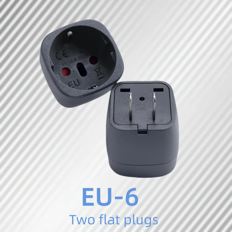 Universal AC Power Plug Adapter for EU, Switzerland, and Italy - Ideal for Travel