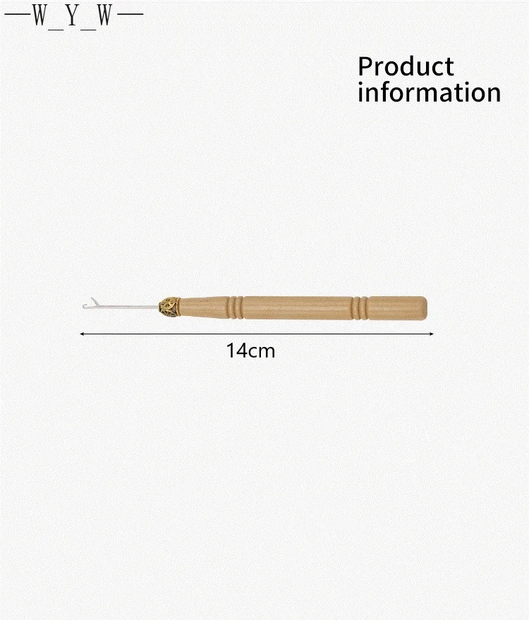Crochet hooks hair extensions tool Micro Rings Loop Tool Threader Crochet Needle Used With Hair Plier and Beads for Human Hair Feather Extension Tools