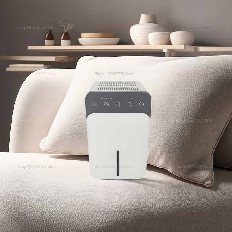 2025 New Hot Sale Portable Quiet Air Dehumidifier Moisture Absorber for Home Bedroom Office Kitchen Deodorizer Dryer EU Plug