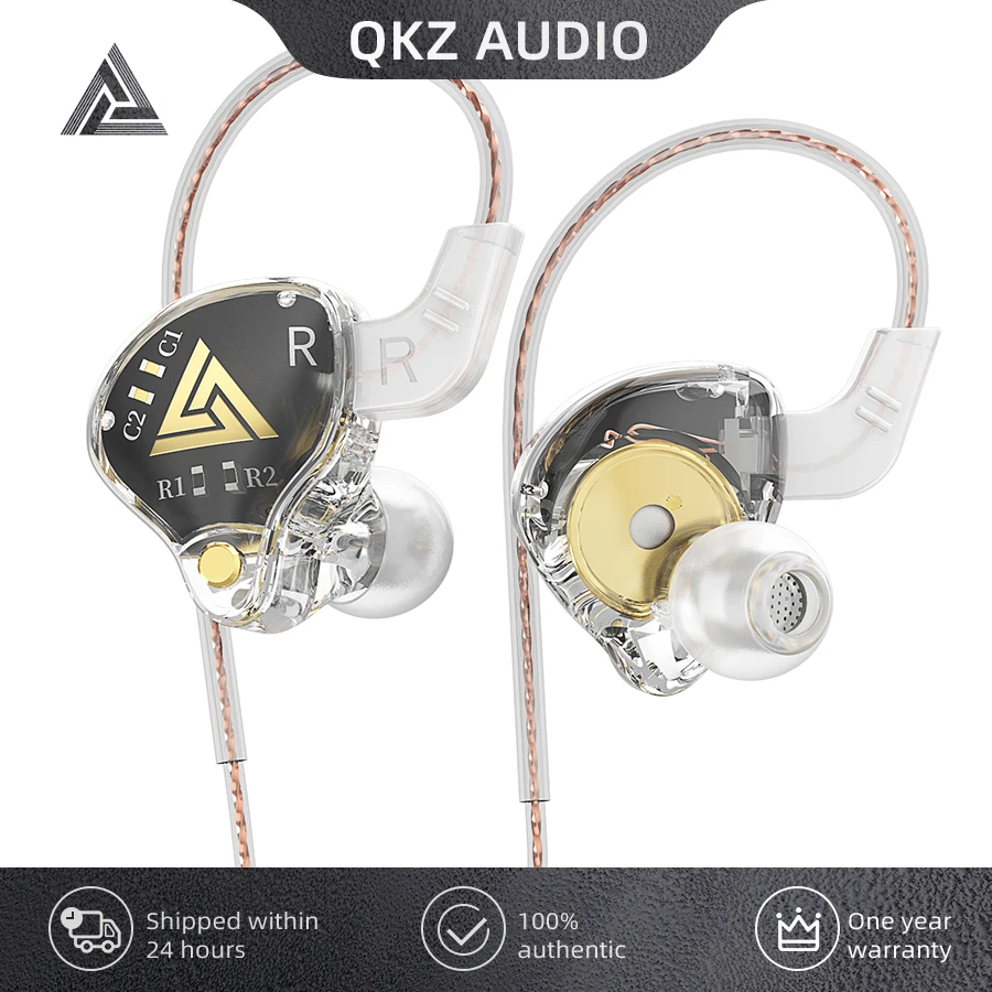 Original QKZ AKX HiFi Earphone Wired Dynamic Headphones with Mic