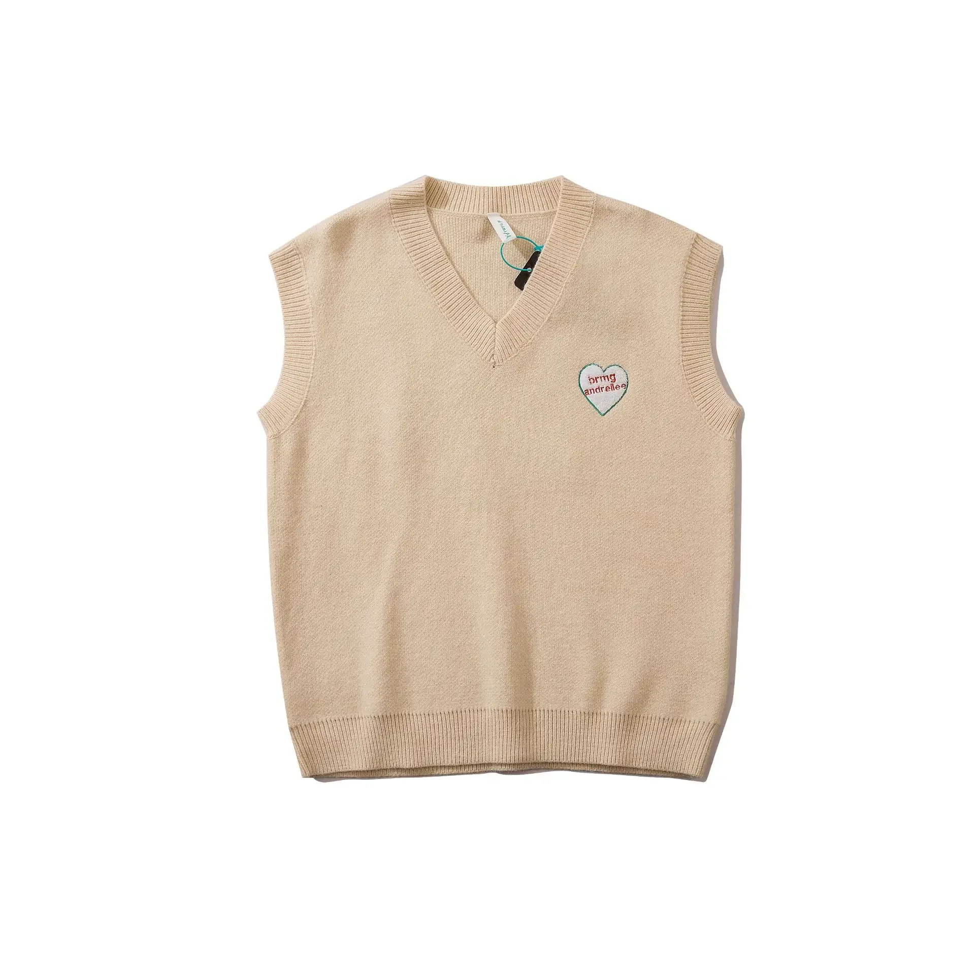Description Picture 4 of itemWinter Men Harajuku Sweater Vest Letters Heart Loose Sleeveless V-neck Pullover Women Japanese College Style Tops Streetwear New