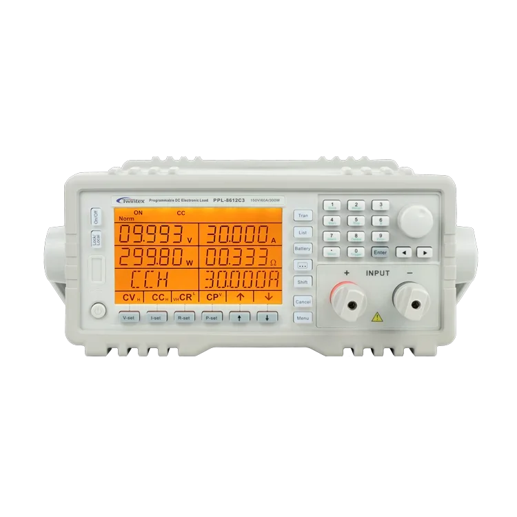 

PPL-8613C4 Adjustable High Current Digital 150V 120A Variable Programmable DC Electronic Load 500W 600W for Battery Test