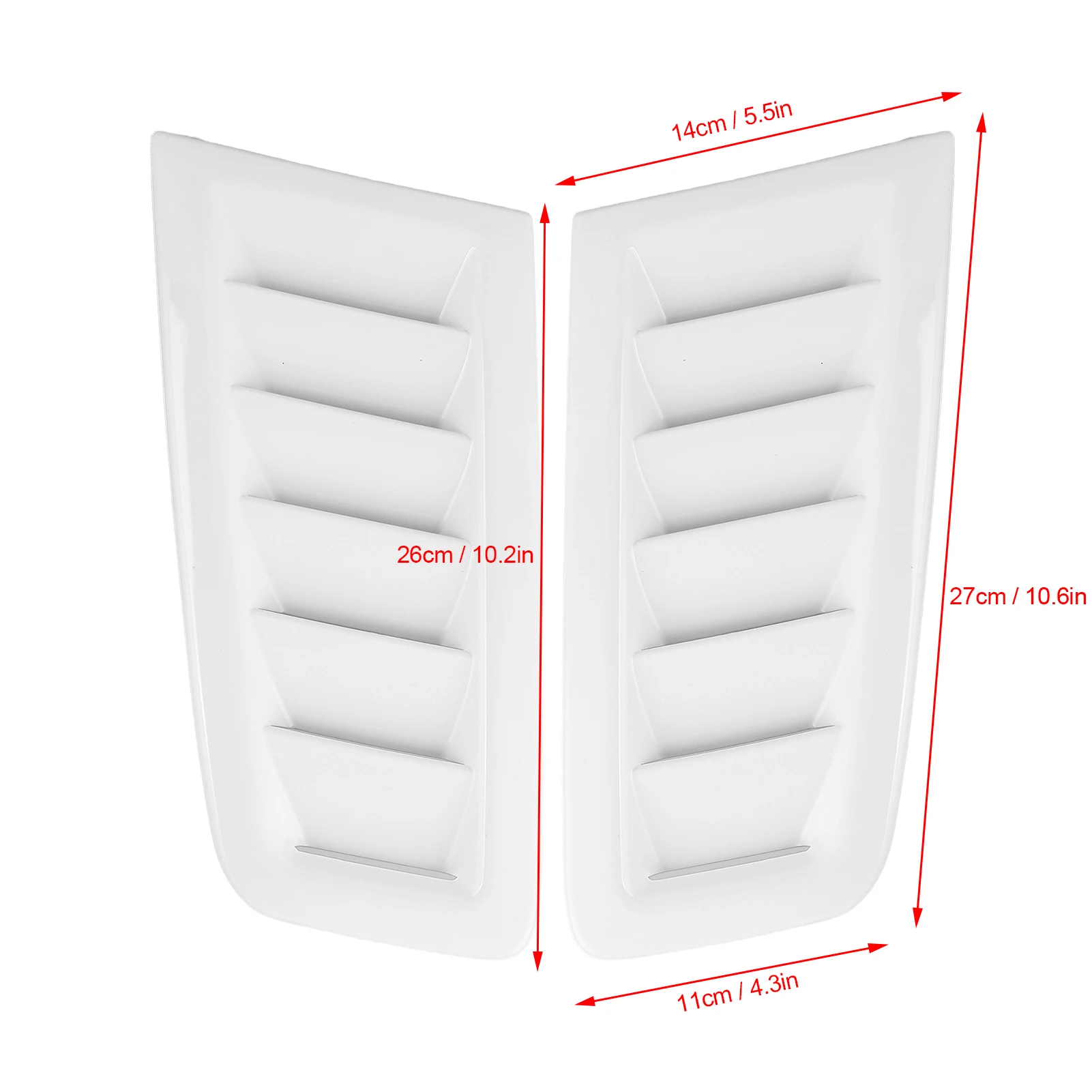 2Pcs Universal Bonnet Air Vents Engine Hood Car Exterior Parts For Focus RS MK2 Style Car Front Vent hood vents