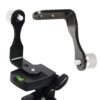 Supporto per treppiede per telescopio binoculare monoculare con stabilizzazione in metallo Tipo L Adattatore per staffa di trasferimento portatile per ridurre il carico
