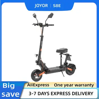 Monopattino elettrico JOYOR S8E per adulti, motore da 800W, batteria da 48V 26Ah, pneumatici da 10 pollici, velocità massima 45 km/h, con freni a disco anteriori e posteriori