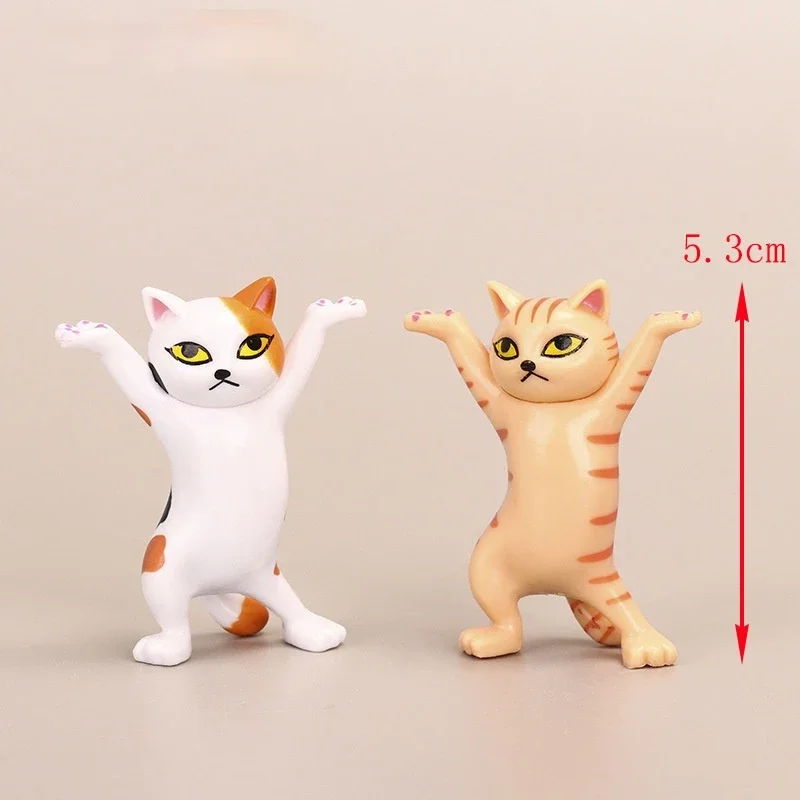 5pcs Set Funny Cat Pen Holder Toy Hold Everything Cat Earphone Bracket Home Decor Festival Decoration Charming Kitty Storage Set