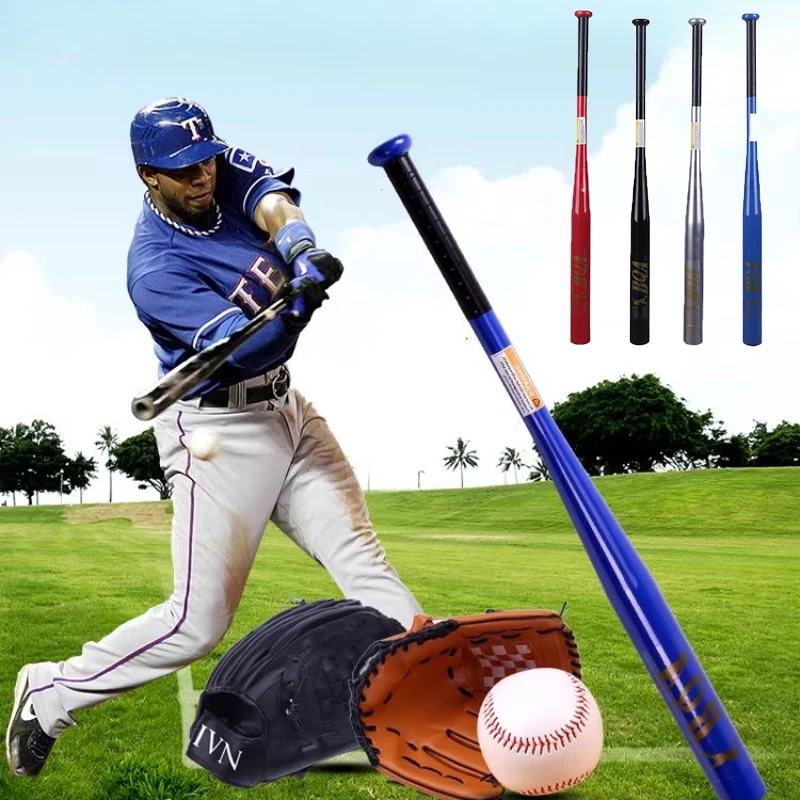 25in Baseball Bat Aluminum Alloy Thickened Softball Bat Outdoor Sports Home Self-Defense Professional Baseball High Hardness