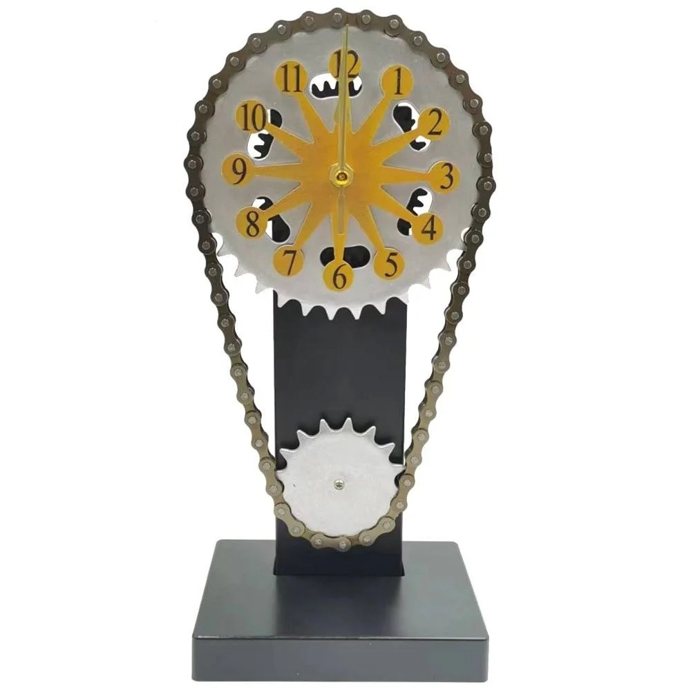 Gear Clock Gold