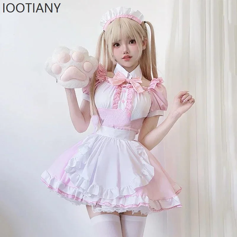 Sweet And Cute Maid Clothes Soft Girl Cat Lolita Lolita Dress Anime Maid Clothes Halloween Masquerade Stage Role Play Costume