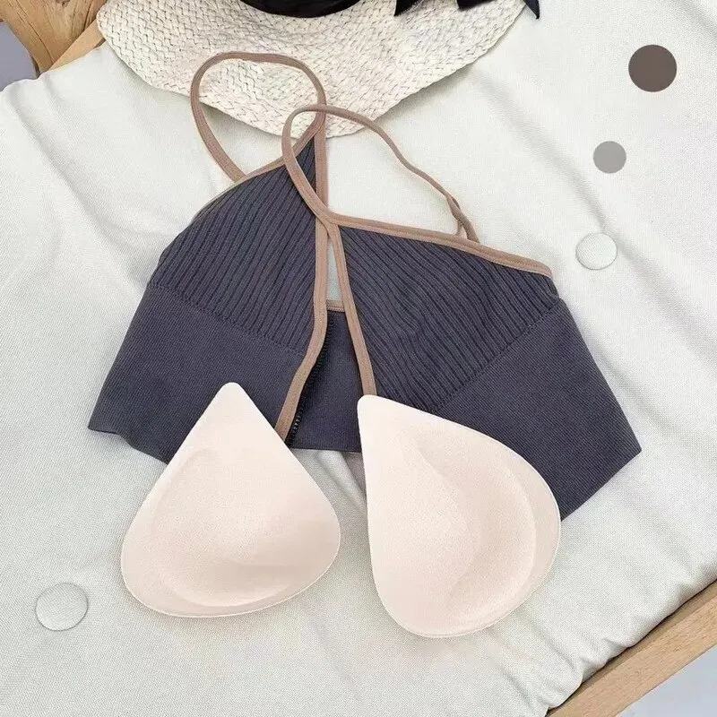 Seamless Bra Women's Tube Top Front Zipper Sexy Sports Crop Tops Beauty Back V-Neck Camisoles Push Up Lingerie Sports Tank Top sports bra,seamless bra