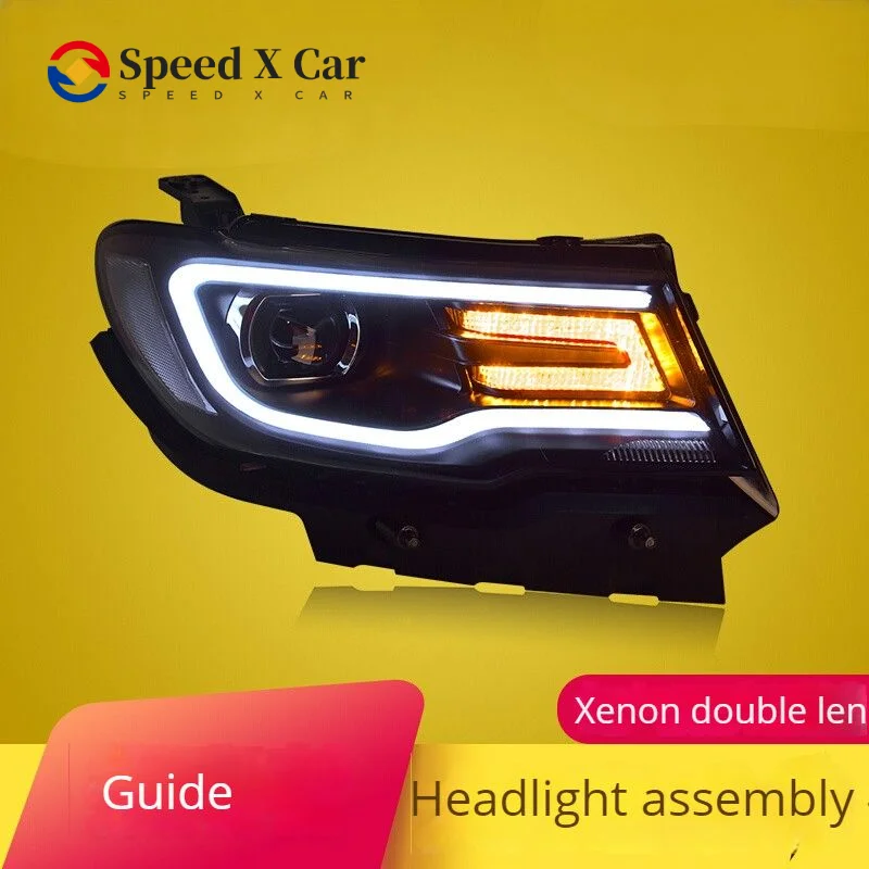 

Speed-x Suitable For Jeep Jeep Guide Headlight Assembly 17-19 Modified Led Day Running Light Lens Xenon Headlight