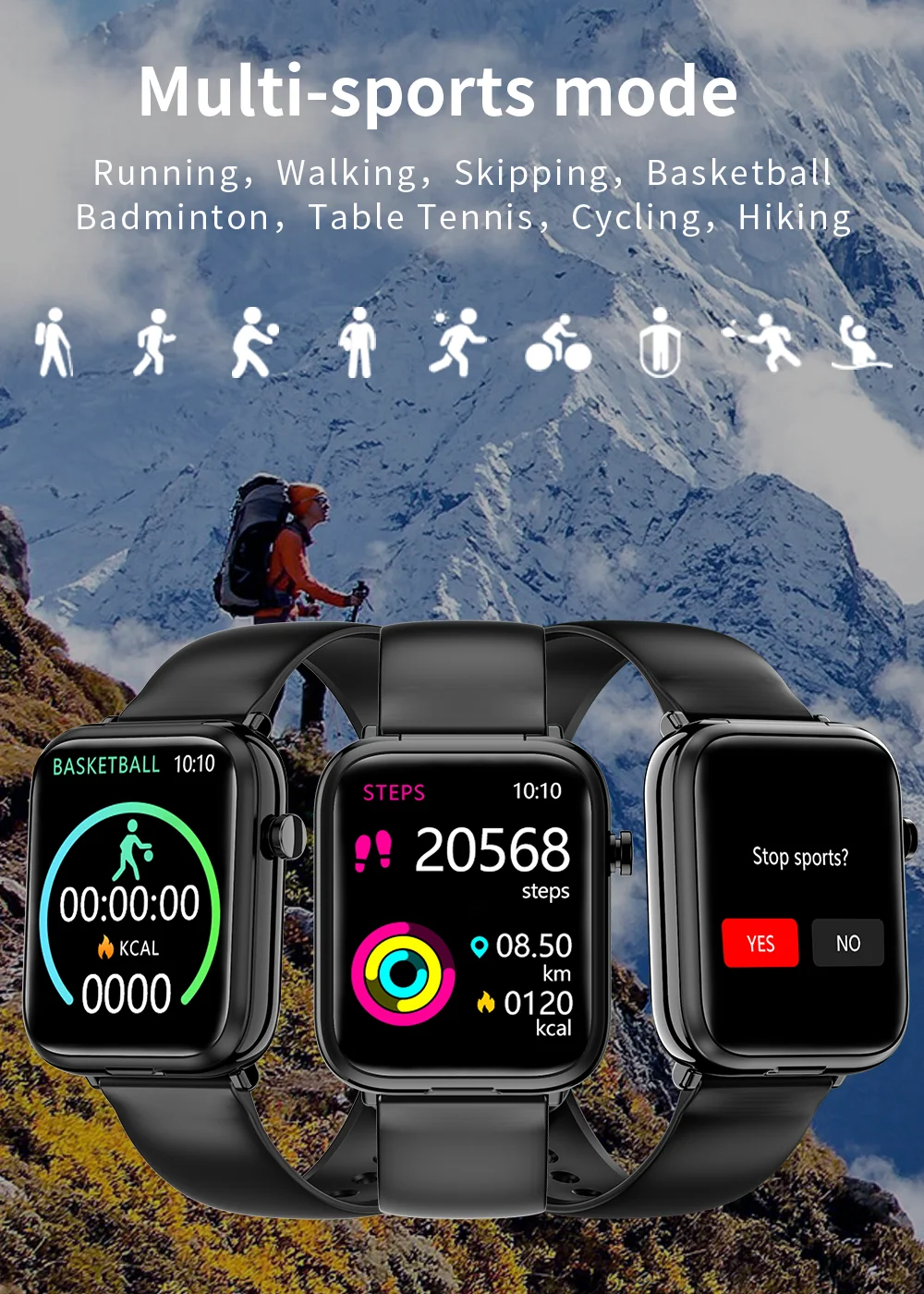 2022 New Smart Watch TWS Bluetooth Headset 2 in 1 Men's IP67 Waterproof Electronic Watch Sports Fitness Heart Rate Smartwatch