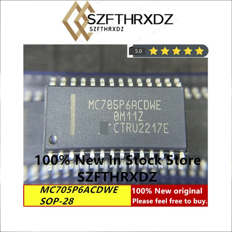 

100% NEW ORIGINAL MC705P6ACDWE SOP-28 0M11Z SOP28 8-bit microcontroller MCU 176 BYTES RAM A/D