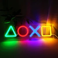 LED Neon XoXo Light Sign Game Icon LED Neon Lamp Wall Hanging Atmosphere Night Light for PS4 Game Room Bar Decoration 1