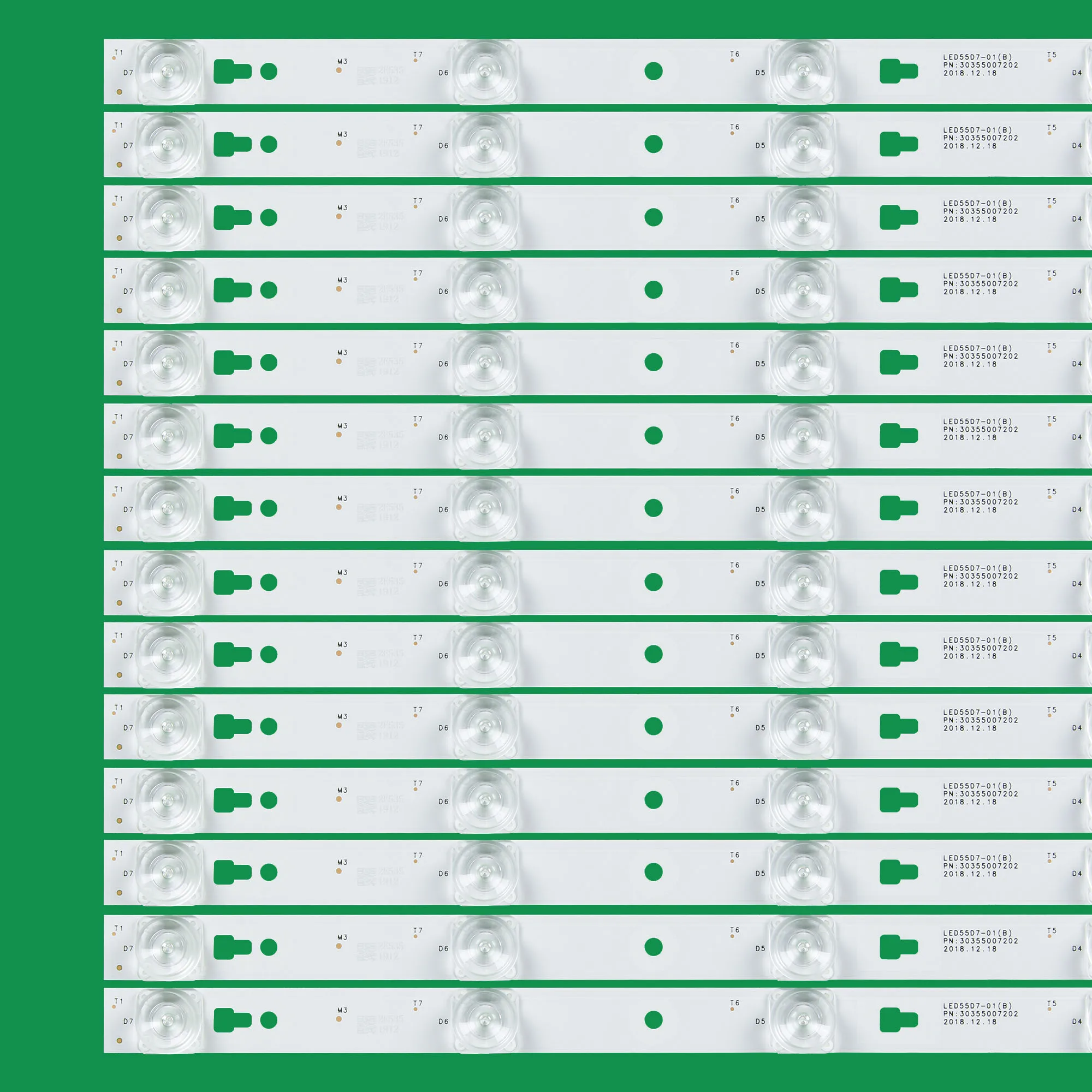 LED strip for LE55B8000 LED55D7-01(B) LE55A7100L LE55B510N LE55B510X LE55M36S LT-55EM75 55LN5400-ZA LC550DUY-SHA1 PN:30355007202