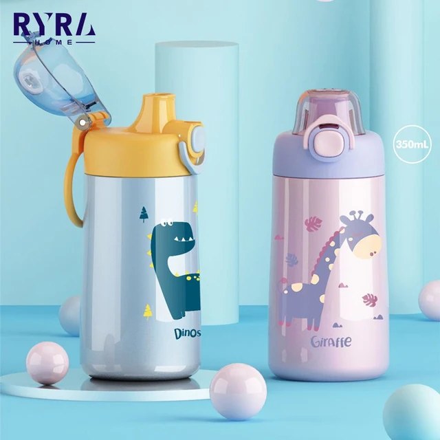 350ml/400ml Kids Bottle Cartoon Design Portable Stainless Steel