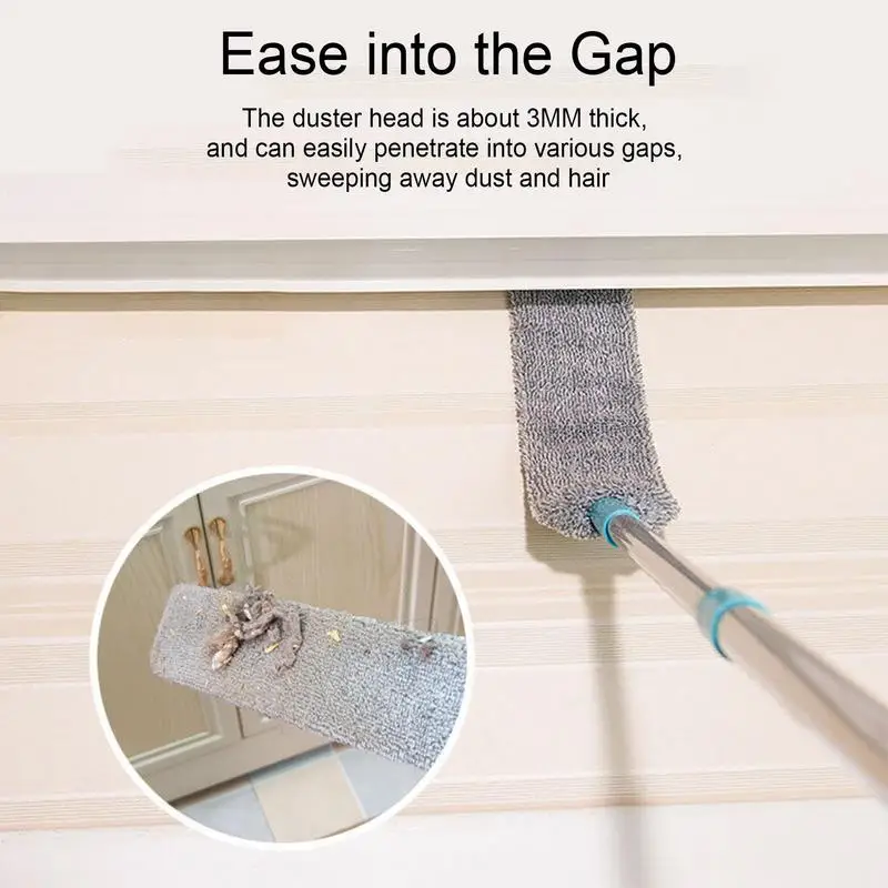 Dust Brush, Gap Cleaning Brush, Retractable Gap Dust Cleaner, Microfiber  Duster, Retractable Duster for Cleaning Under Fridge Furniture Couch Bed