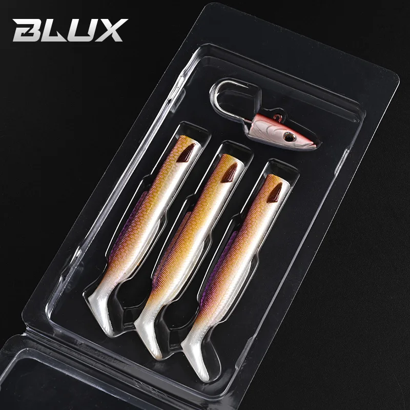 BLUX Vivid Sandeel Soft Eel Fishing Lure - Paddle Tail with Vibrating Action