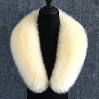 Detachable Imitation Fur Scarf Collar Winter Autumn Warm Women Fashion Faux Fur Neckerchief Accessories Solid Color Shawl 90cm 2