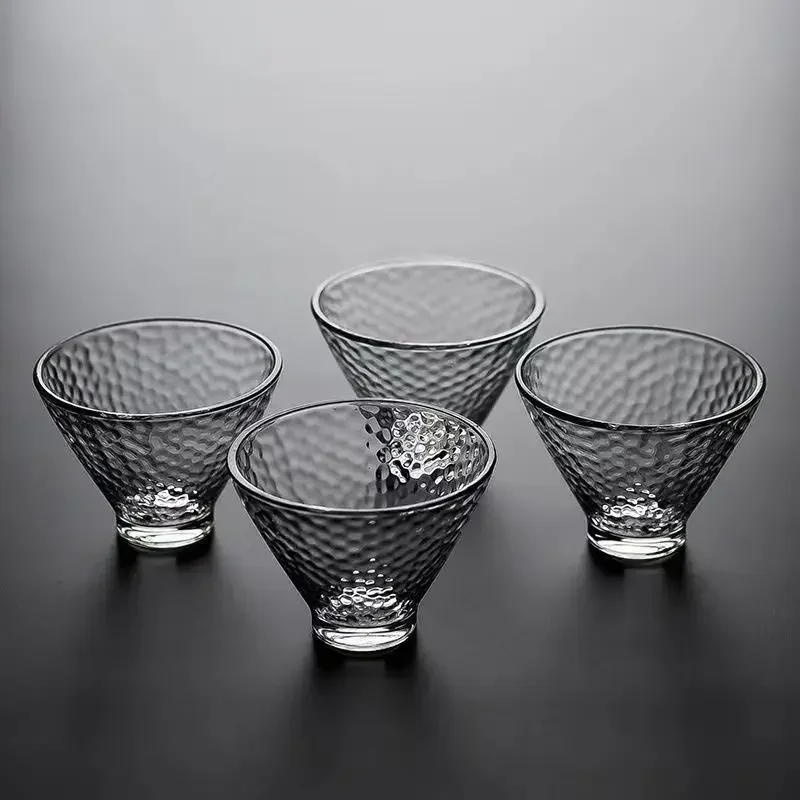 Creative Heat-resistant Glass Tea Cup Tea Set Kung Fu Teacup Set Porcelain Mug Glass Cute Cups Teacups Vintage Bowl Bone China tea cup tea set