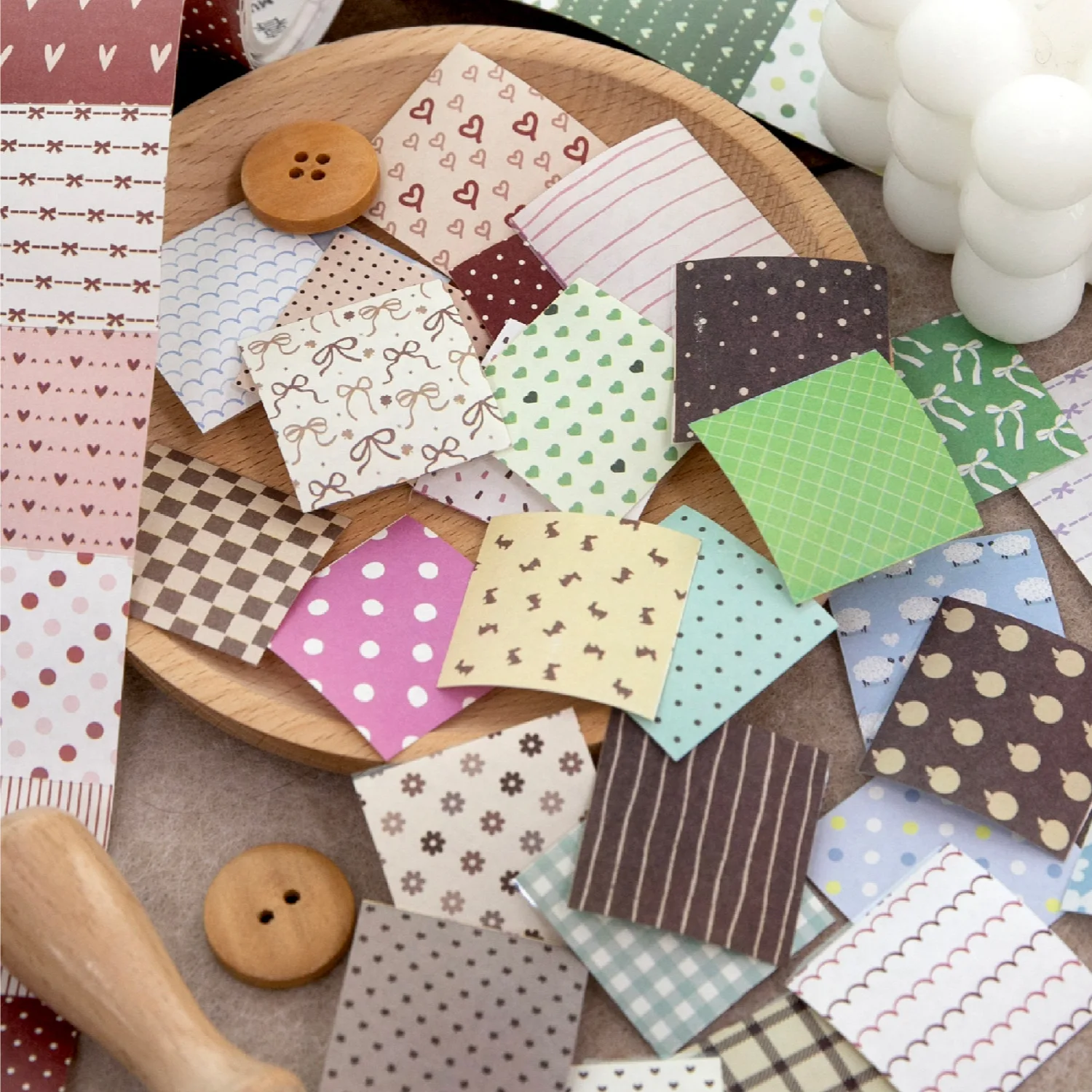 1pcs/1lot 장 접착 테이프 웨이브 포인트 배틀 마스킹 정크 저널 스크랩북 스티커 DIY 종이 일본어