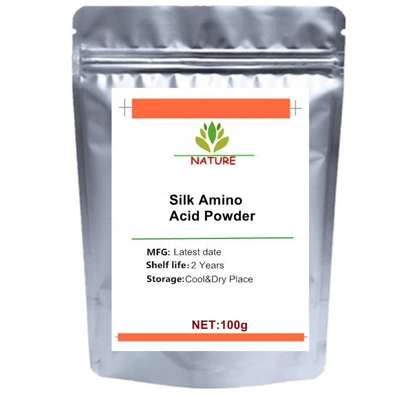 

High Quality Silk Amino Acid Powder,Reduce Wrinkles,Cosmetic Raw,Skin Whitening and Smooth ,Delay Aging,Moisturizing