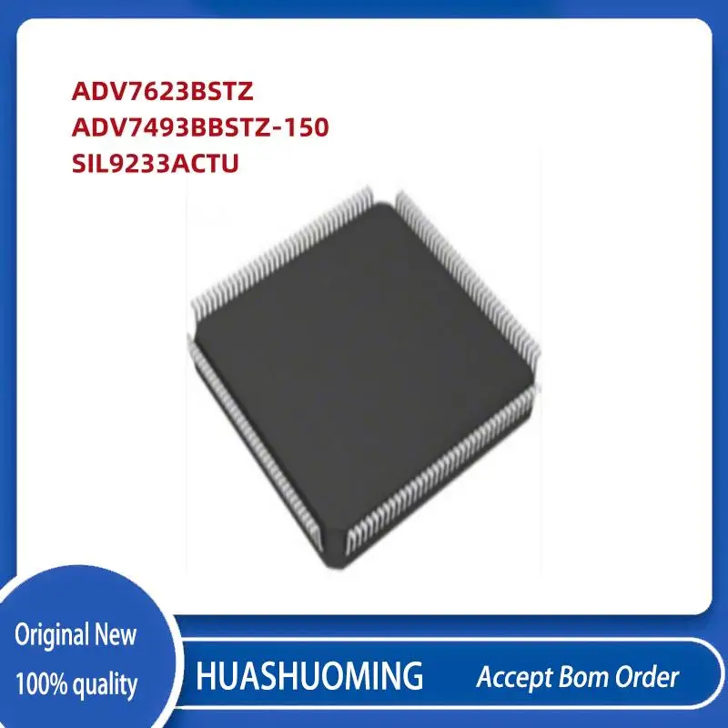 

5Pcs/Lot New ADV7623BSTZ ADV7493BBSTZ-150 SII9233ACTU SIL9233ACTU SI19233ACTU QFP-144