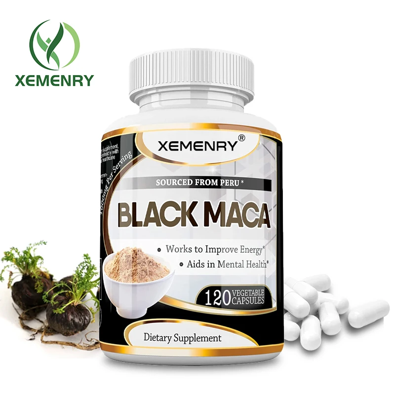 

Black Maca Root - Long-lasting Gelatinized Maca Root Supplement from Peru - Non-GMO