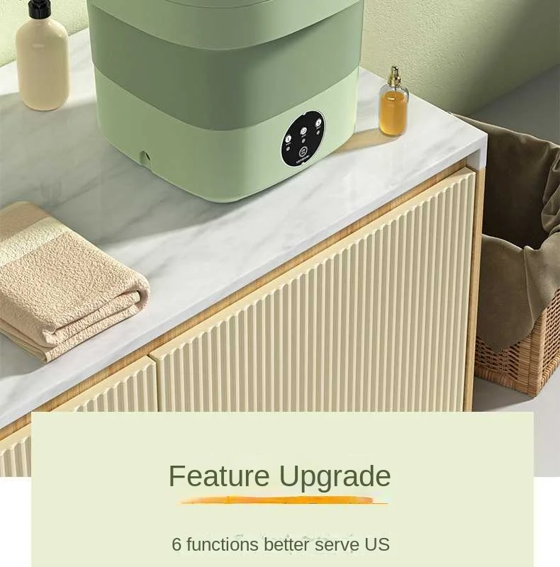 Mini máquina de lavar roupa dobrável com