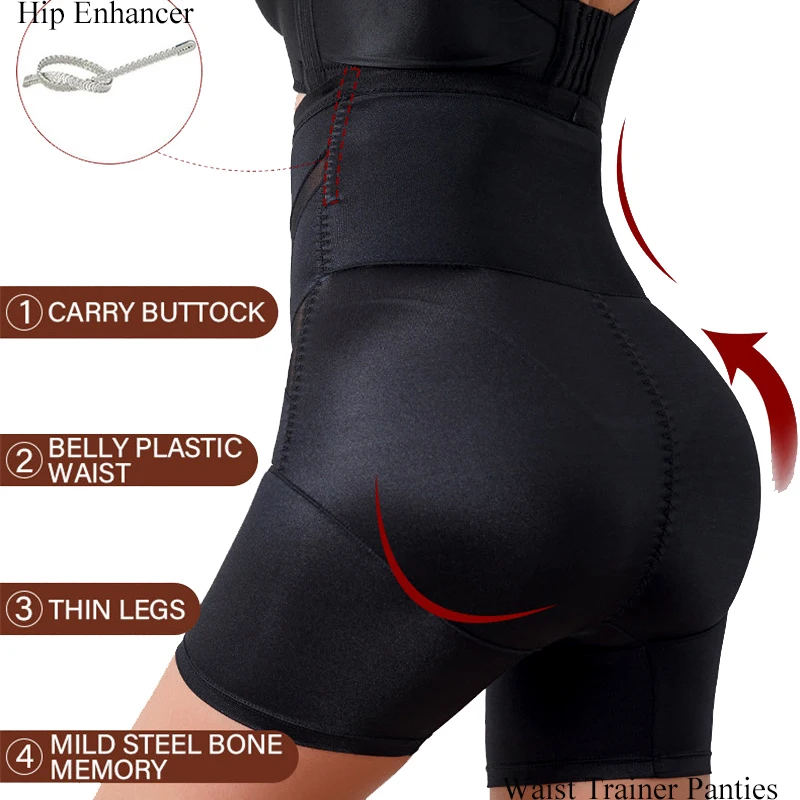 MeshBreathableWaistTrainerPantiesHighWaistTummyControlShorts