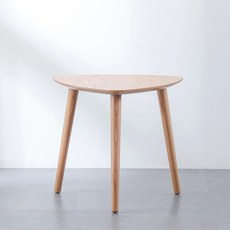 Nordic small apartment, living room, small coffee table, mini side table, modern simple about balcony, wrought iron round