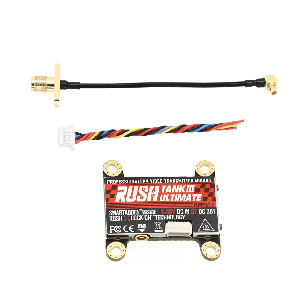 RUSHFPV RUSH Ultimate Tank III 5,8G 48CH VTX 25mW 200mW 500mW 800mW Einstellbarer FPV VTX für RC Racing Drone – Detail 8