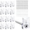 Install Mirrors with Ease 20 Sets of Mirror Holder Clips Kit Includes Screws and Anchors for Convenient Mounting 4