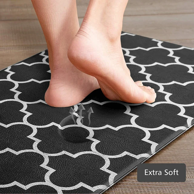 Anti-Fatigue Kitchen Mat Cushioned Comfort Floor Mat 12mm Thick Anti-slip  Waterproof Kitchen Rug PVC Ergonomic Elastic Mat Rugs - AliExpress