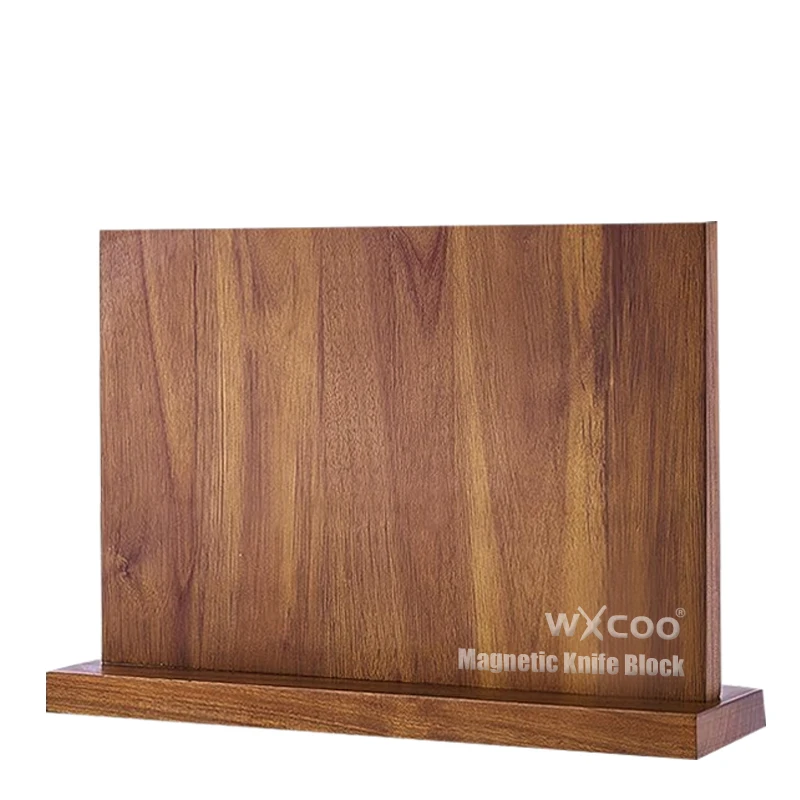 S8a2172ee8a8b4d2d9375067263dcc10bA küchexyz.de Best Price | Fast Delivery |Quality Product Long Magnetic Knife Block Acacia Wooden Kitchen Knife Holder Kitchen Counter Strong Enhanced Magnets Stands Storage Knife Holder
