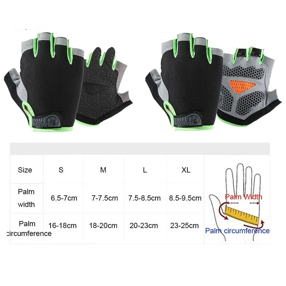 Non-Slip Half-Finger Training Gloves &ndash; Shock-Absorbing & Breathable Design for Cycling, Gym Workouts & Fitness sports half finger gloves cycling gloves sport gloves weight lifting gloves