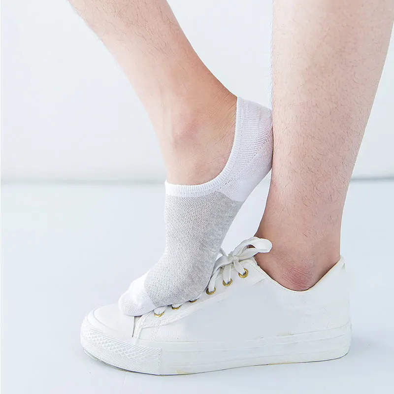 

Men Summer Ankle Socks Fashion Male Short Socks For Sport Sweat-Absorbing Breathable Cotton Boat Socks Simple Casual Hosiery