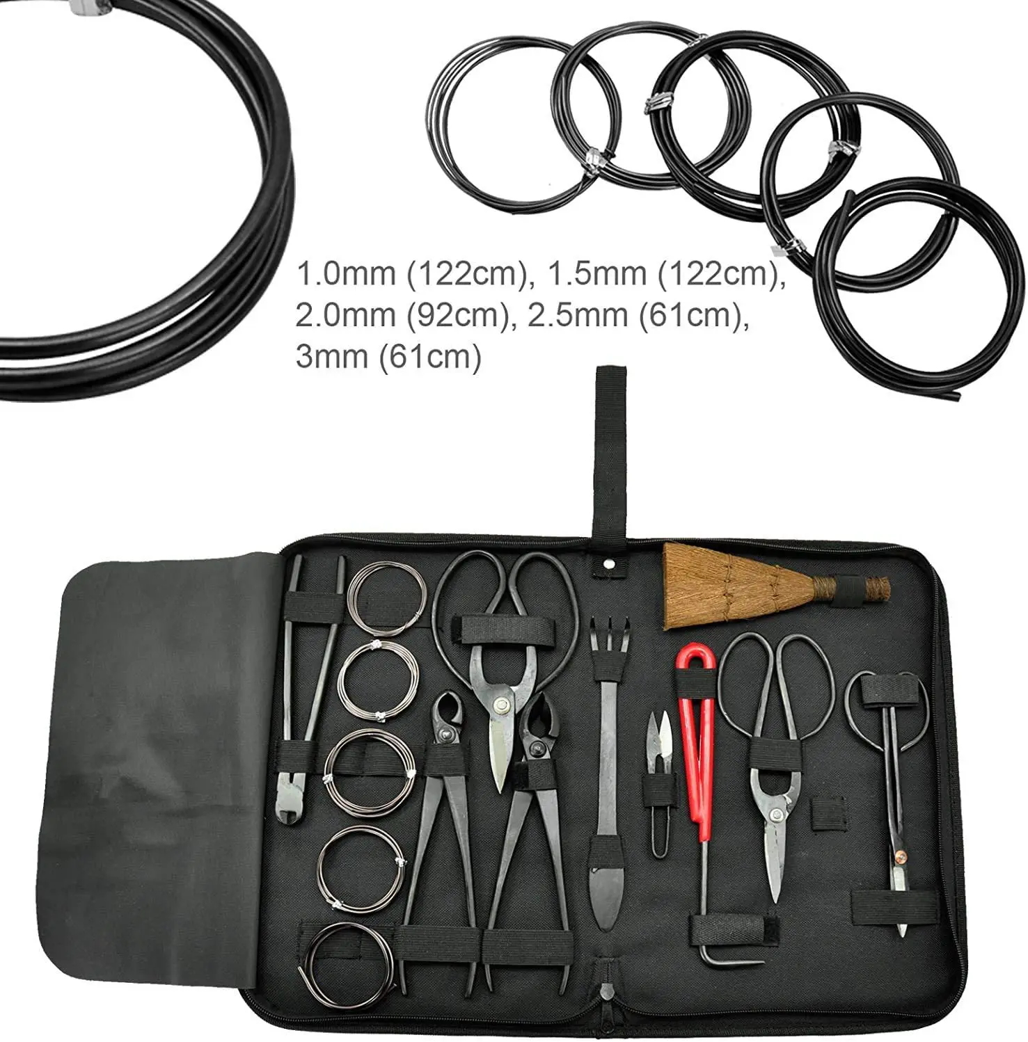 Gardening Bonsai Set Oxford Zipper Cloth Bag Gardening Tools Set Pruning Scissors Bonsai Hardware Tools