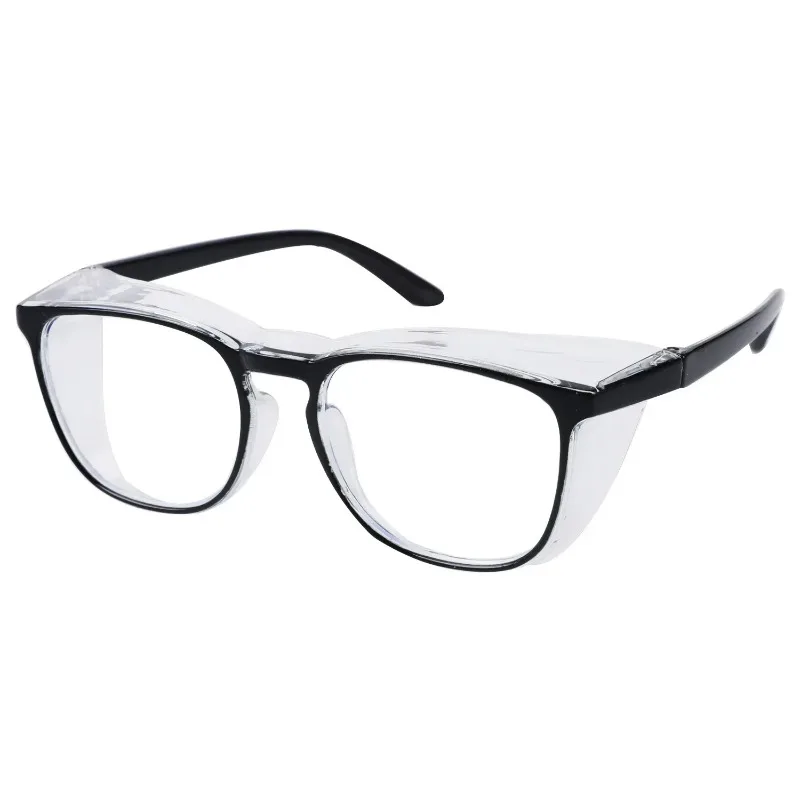 Paire de lunettes anti-lumière bleue pour écran, protection oculaire homme femme, vue de profil montrant les verres teintés.