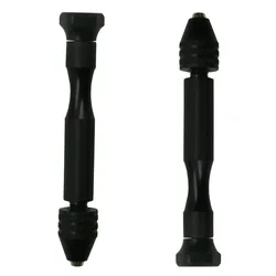 Compact Black Hand Twist Drill for Precision Carving and Crafting