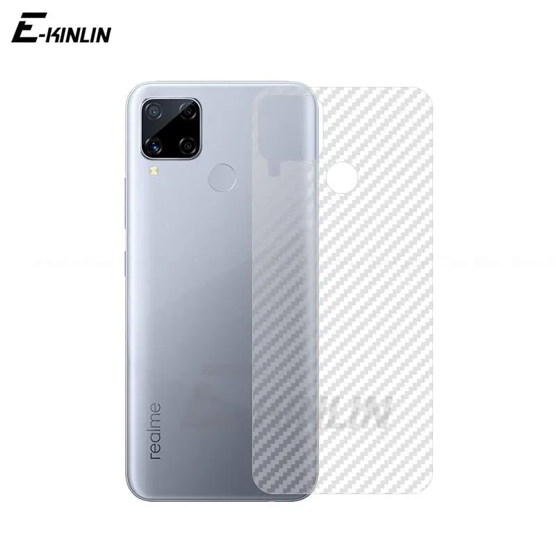 

Мягкая 3d-пленка из углеродного волокна для задней панели Realme C17 C20A C12 C20 C11 C21Y C3 C21 C3i C25Y C25 C25s, 5 шт., защита для задней панели без стекла