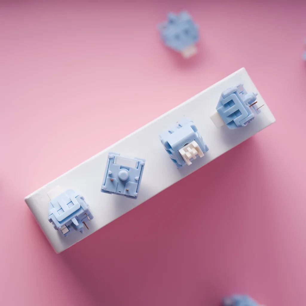 XLLAB x LICHICX 요거트 사일런트 스위치 35g 45g 리니어 무소음 핫스왑 PC PA66 POM 스템 스위치 기계식 키보드 무소음 스위치