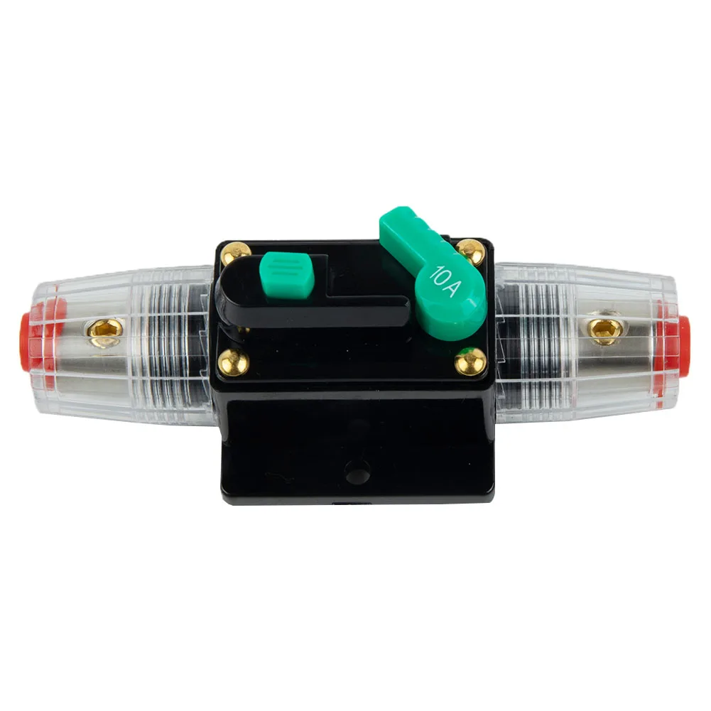 10A-100A A Circuit Breaker Fuse Reset 12V-48V DC Car Boat Auto Circuit Breaker Waterproof Rubber Boots Disconnect Fuse Holders