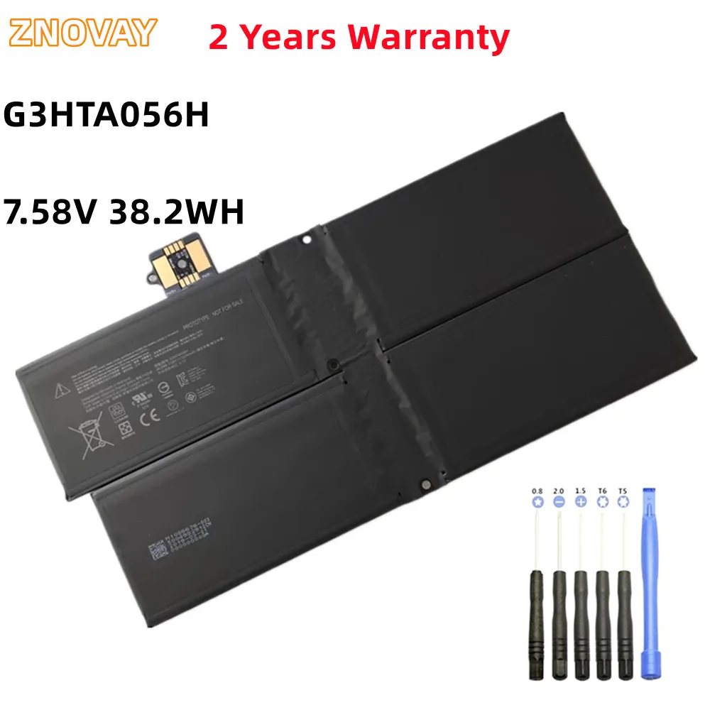 ZNOVAY G3HTA056H MQ03 Laptop Battery for Microsoft Surface Pro X 1876 13 inch Notebook 7.58V 38.2WH/5039mAh