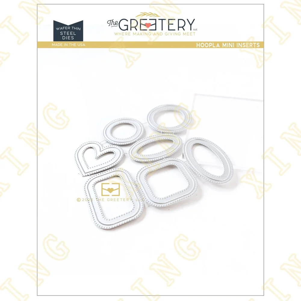 

New Hot Sale Hoopla Mini Inserts Metal Cutting Dies Scrapbook Diary Decoration Embossing Cut Die Template DIY Make Card Album