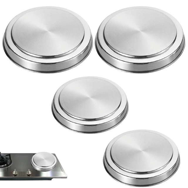 4pcs stove top burner covers Rustproof Stainless Steel round Oven Cover  Plates Electric Hob Stove Burner Cover Kitchen tools - AliExpress