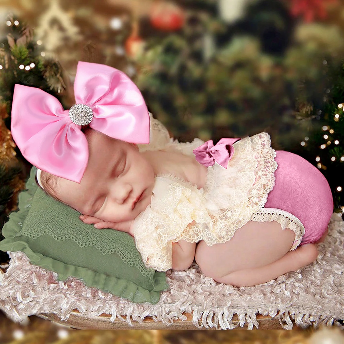 Newborn Photography Outfit Set | Baby Boy & Girl Romper With Props For Photoshoot | Soft, Comfortable