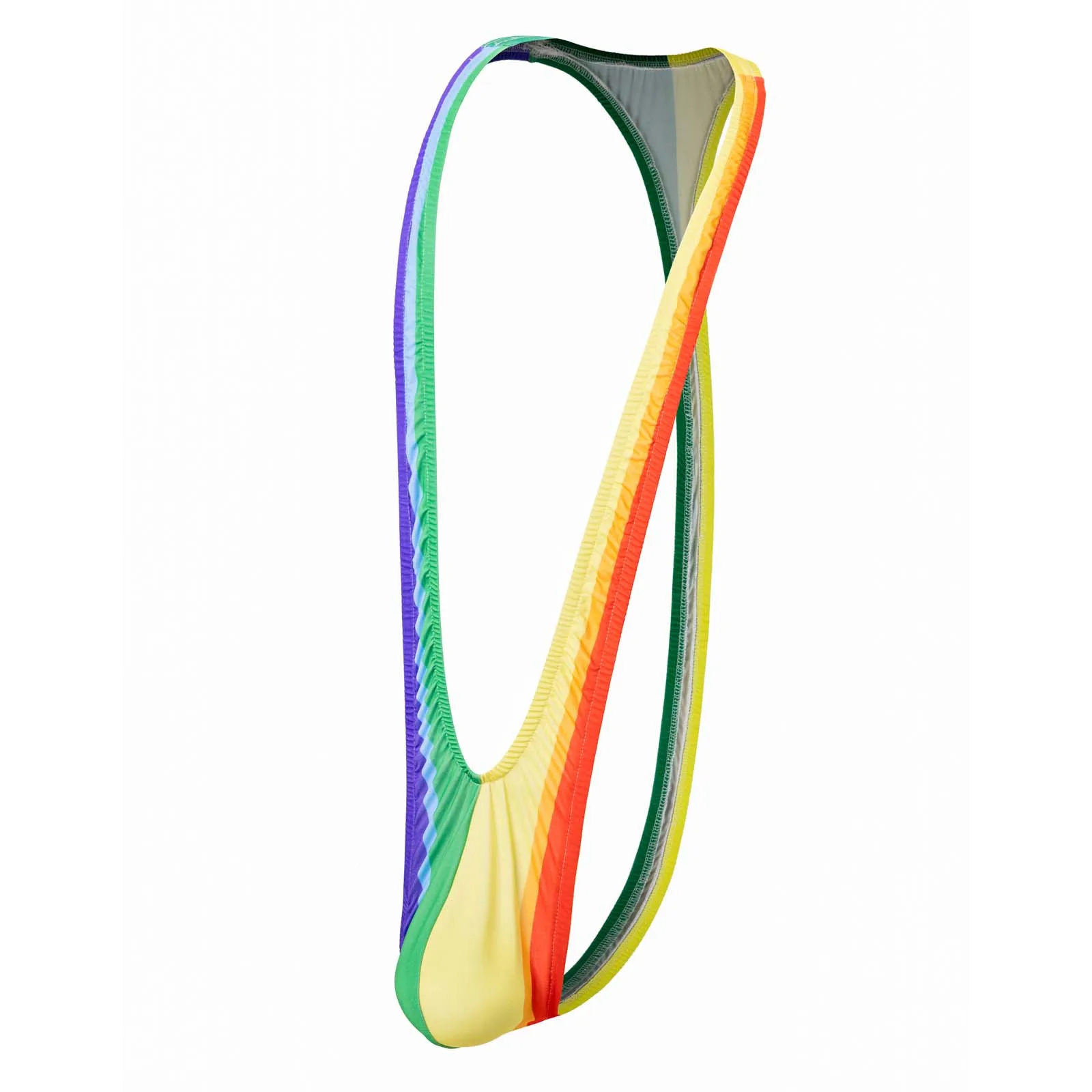 CLEVER-MENMODE Sexy Men One-Piece Thong Mankini V Sling Bodysuit Rainbow Pride Underwear G String Wrestling Singlet Shaper men underwear